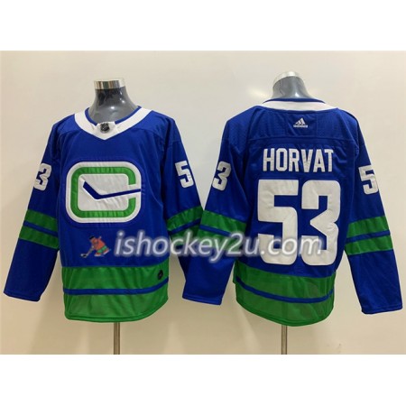 Mænd NHL Vancouver Canucks Trøje Bo Horvat 53 Alternate Adidas 2019-20 Blå Authentic
